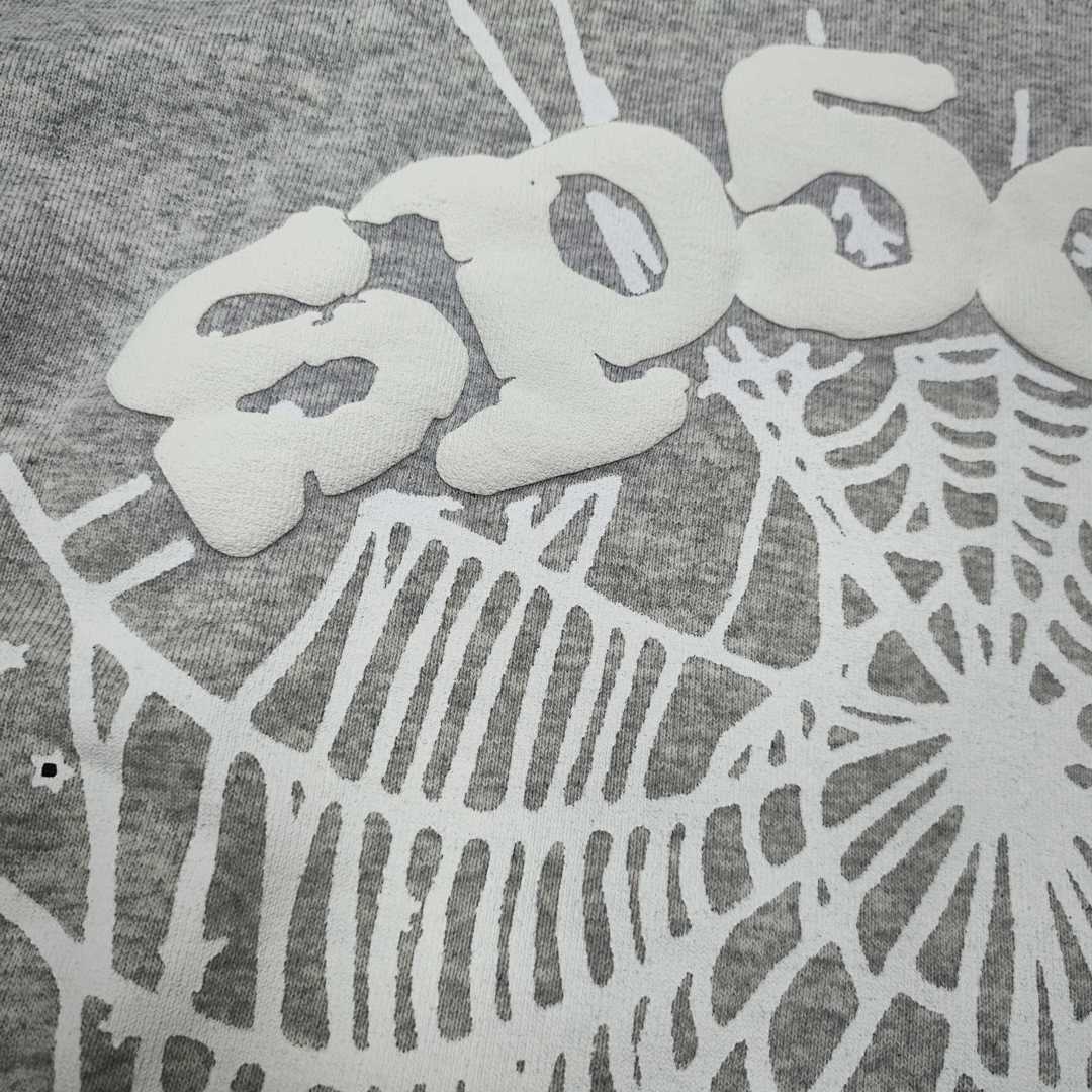 Sp5der HOODIE Angel 555 Top Grey S-XXL - Image 10
