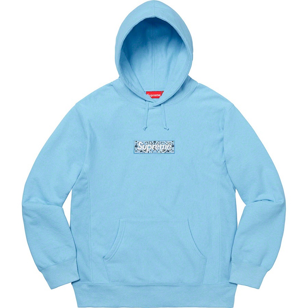 Supreme 248 Fruit Floral Embroidered Label SUP Bandana Box Logo Hooded Sweatshirt BOXLOGO Velvet Black Grey Red Pink Sky Blue S-XL S303# - Image 50