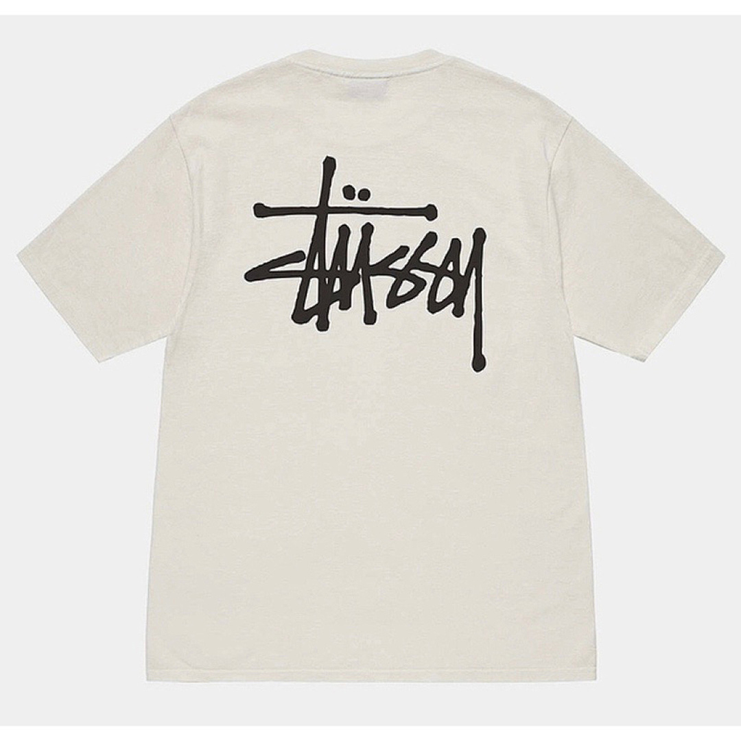 Stussy 98 STU 23SS BASIC LOGO TEE Short Sleeve T : White Black Cream Khaki Water Fruit Green Yellow S M L XL Y0767# - Image 11