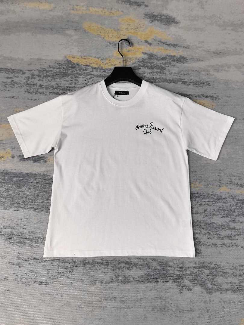 AMIRI 118 26Ss New Logo Print Short Sleeve T Black White S M L XL 9925# - Image 23
