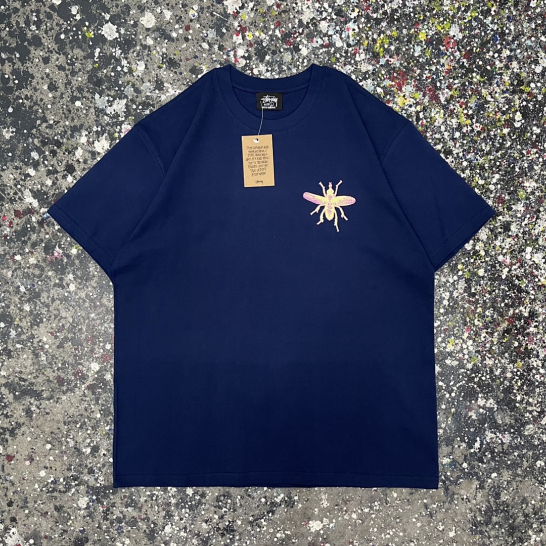 Stussy 108 Stu Print Short Sleeve T : Black White Apricot S Ｍ L XL XXL - Image 5