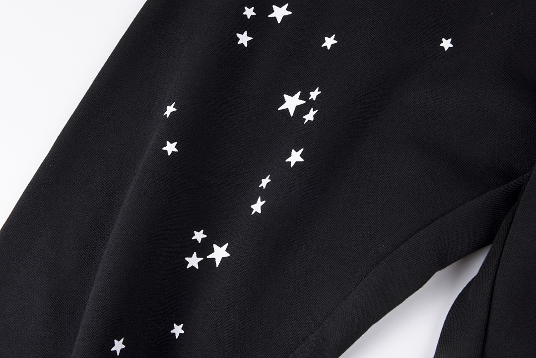 Sp5der 248 Sp5Der Worldwide Jeffery Hoodie Star Mens Womens Long Black S-XL - Image 7