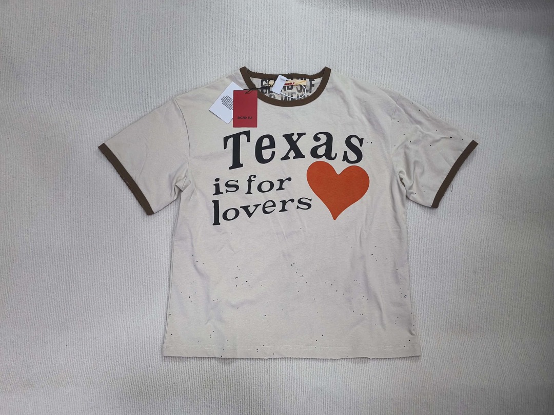 Unbranded 128 SECND SLF Texas Red Washed Short Sleeve T : S M L - Image 4