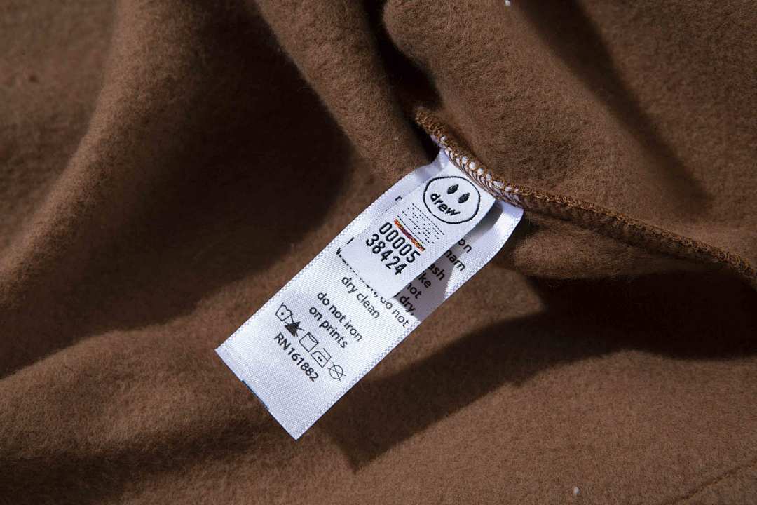 Drew House 228 Drew House SS22 New Mascot Hoodie Print Patchwork Velvet Coffee Brown S M L - Image 12
