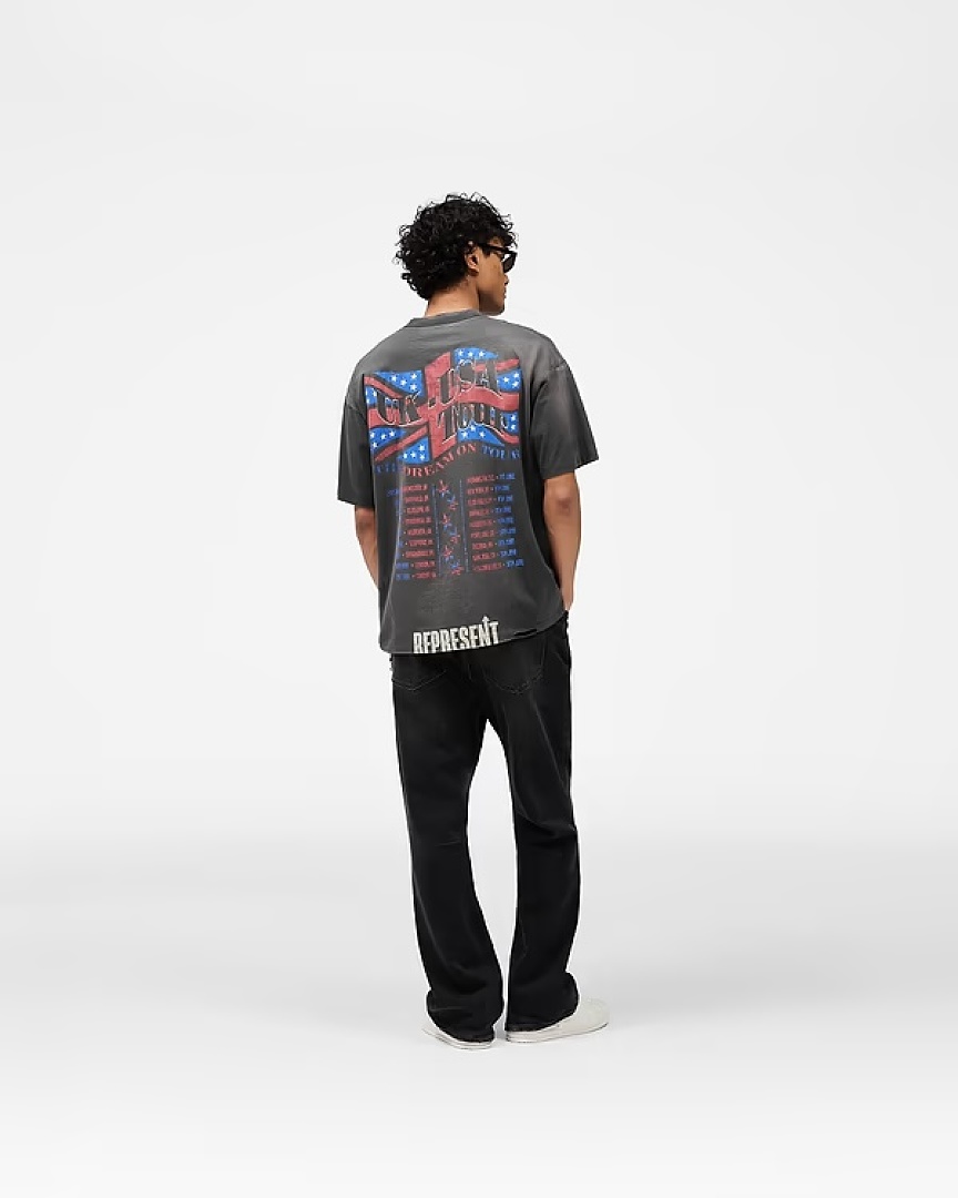 Represent 148 REPRESENT New High Mens Womens Top Wide Short Sleeve : S M L XL (White) - Image 37