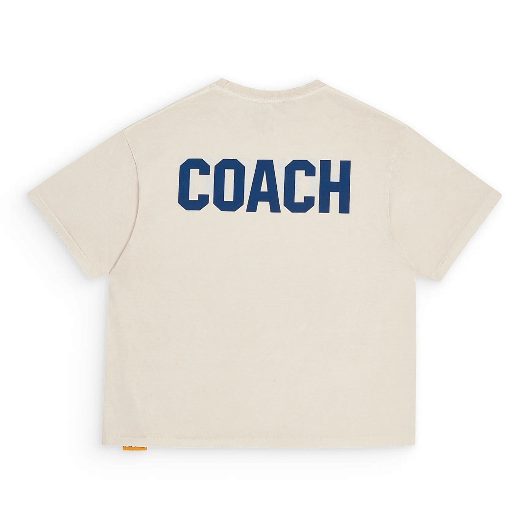 Celine 118 GALLERY DEPT STUDENT COACH REVERSIBLE TEE Washed True Surface Print Short Sleeve T : Black Cream Apricot Yellow S M L - Image 12