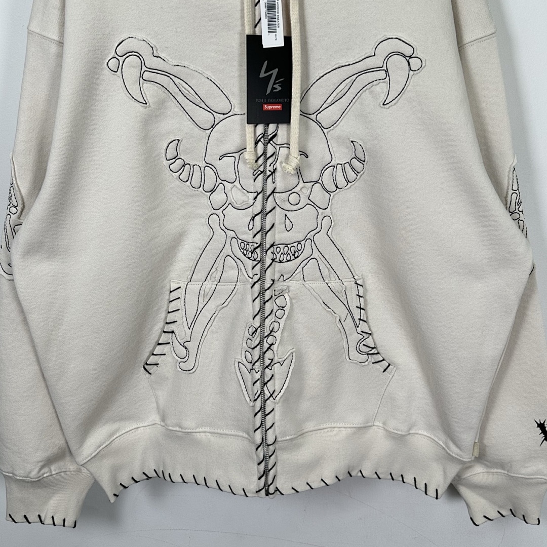 Supreme 498 YS Y'S BY YOHJI YAMAMOTO/ Mountain Collab ZIP UP HOODED / Black Light Apricot S - Image 18