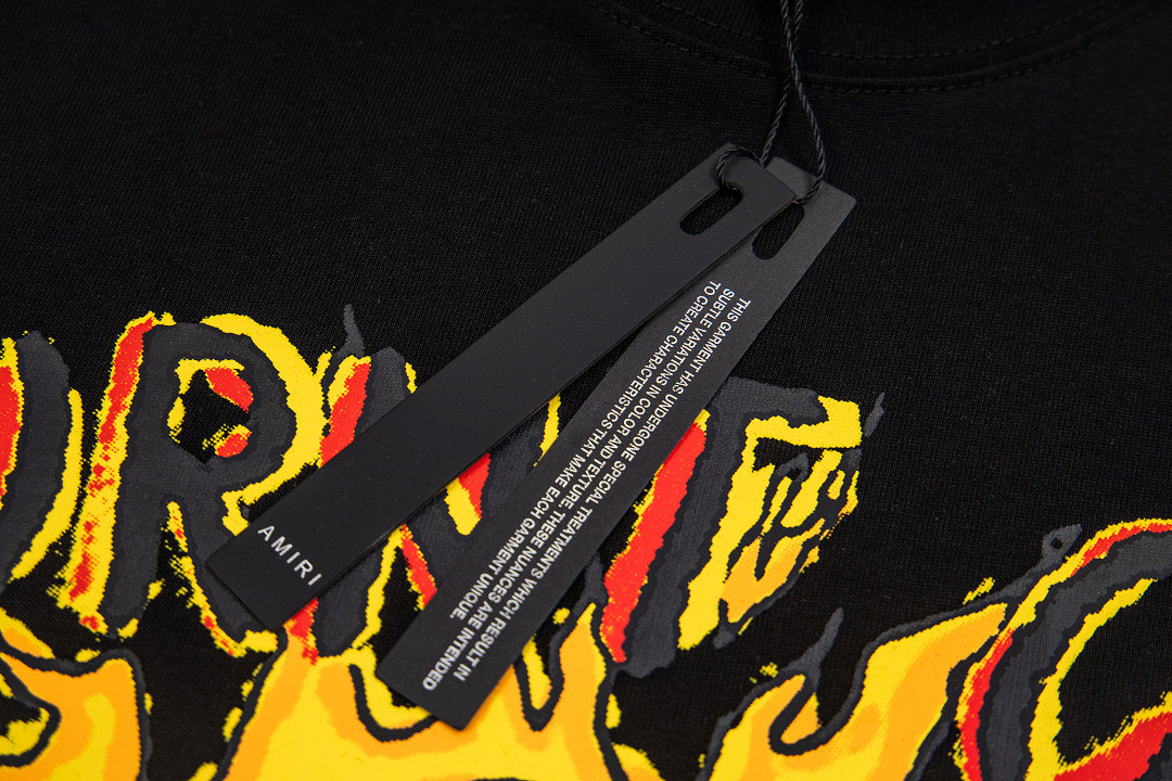 AMIRI 148 Wide Version Model Long Sleeve T Black White S M L XL 604# - Image 10