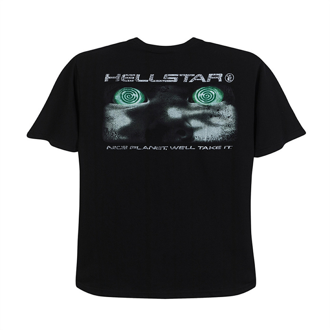 Hellstar 138 Hellstar Studios Attacks Tee Star Big Logo Mens Womens Solid Cotton Short Sleeve T Black White S-M-L-XL - Image 15