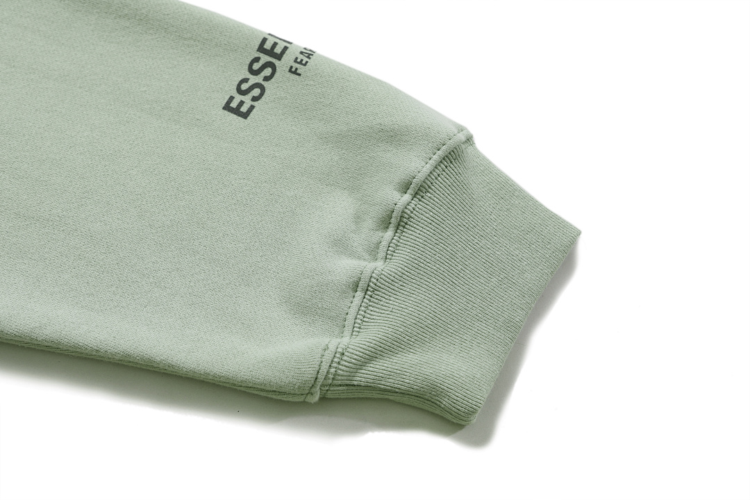 Essentials 98 FEAR OF GOD ESSENTIALS FOG Sleeve LOGO Collar White Blue Light Black Apricot High Grey Camel S-XL 6675# - Image 9