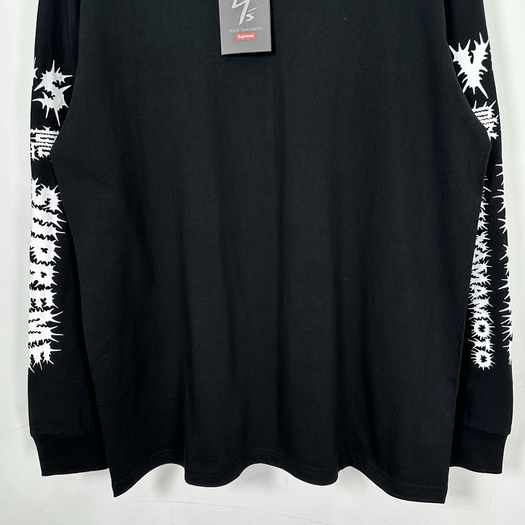 Supreme 178 Y'S Long Sleeve T Mountain Collab L/S TEE Double Print Black White S - Image 11