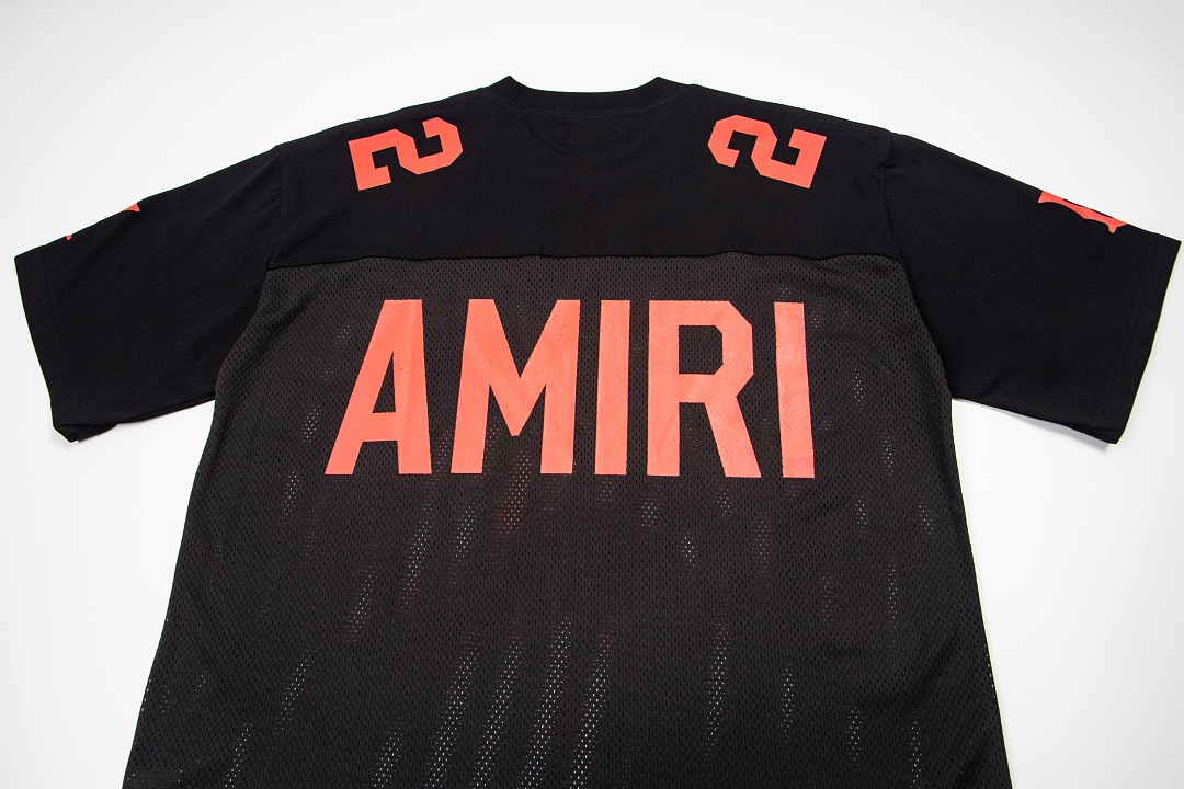 AMIRI 128 Canvas Logo Print Short Sleeve T Black White S M L XL 9933# - Image 9