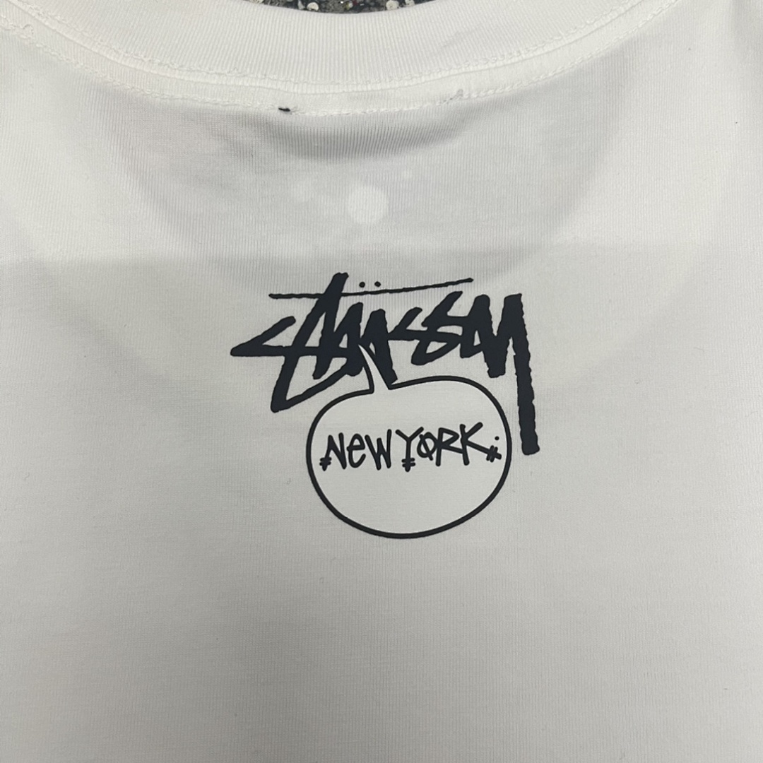 Stussy 108 Stu Color Grass City Short Sleeve T : Black White Grey Apricot S Ｍ L XL - Image 9