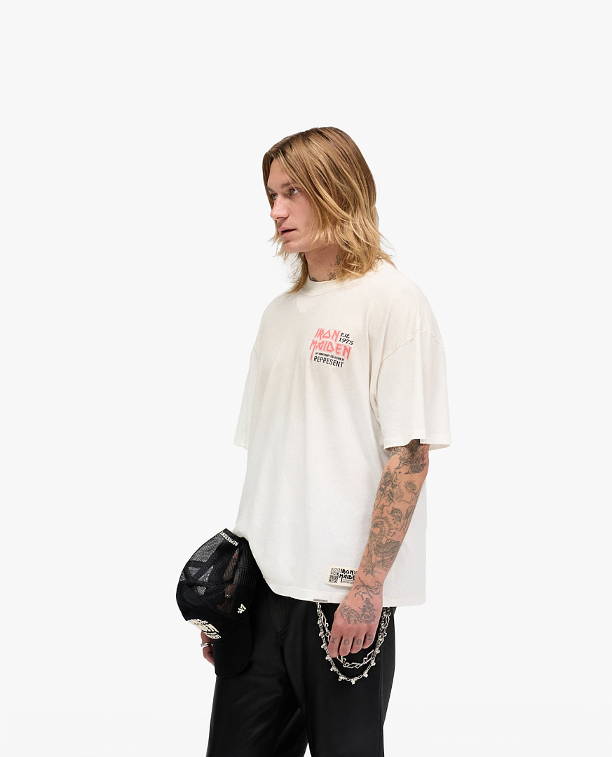 Represent 138 REPRESENT New High Mens Womens Top Wide Short Sleeve : S M L XL Water (White) - Image 18