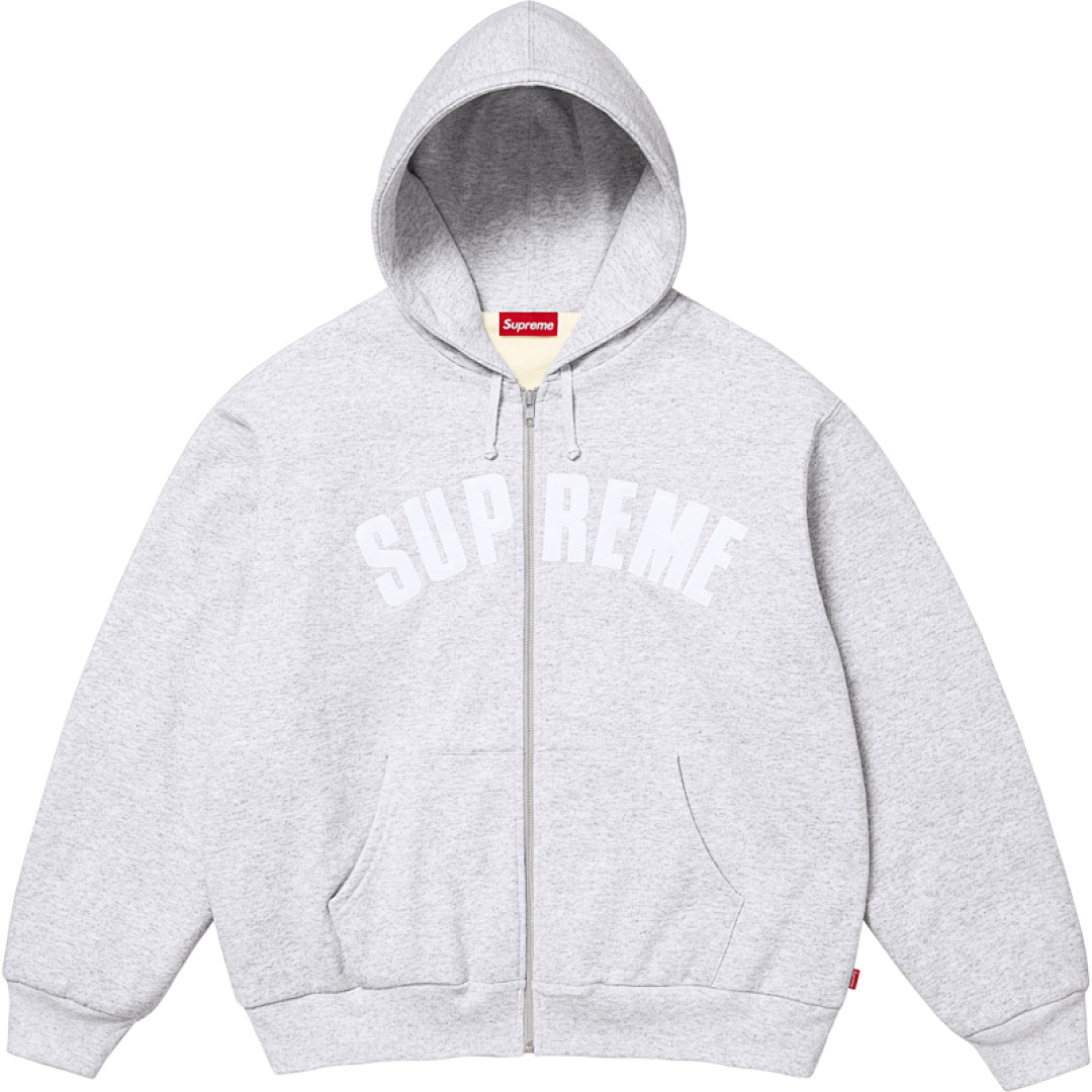 Supreme 398 25FW ARC THERMAL LINED ZIP UP HOODED Double Black Light Grey Blue S M L - Image 6