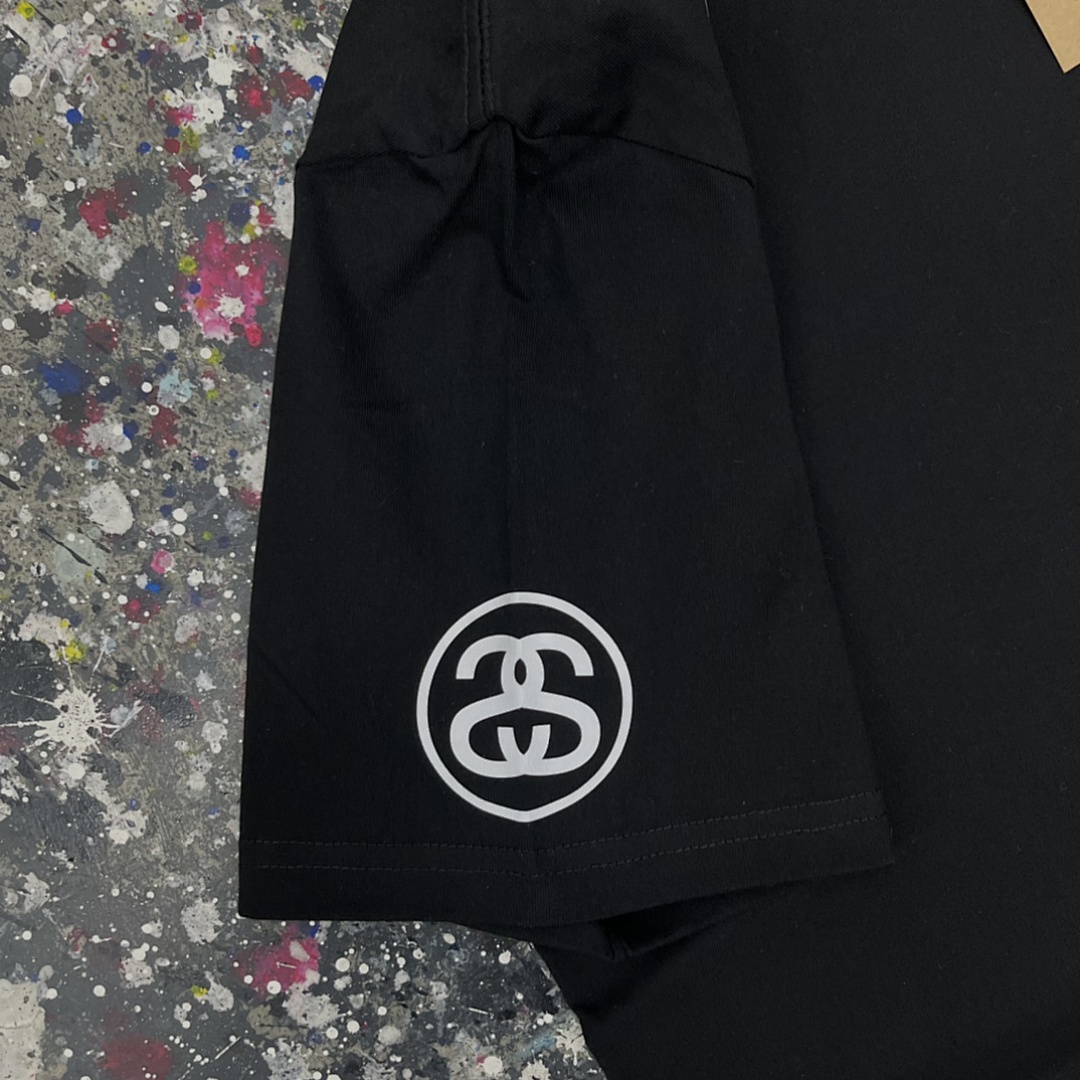 Stussy 108 Stu Print Short Sleeve T : Black White S Ｍ L XL XXL - Image 10