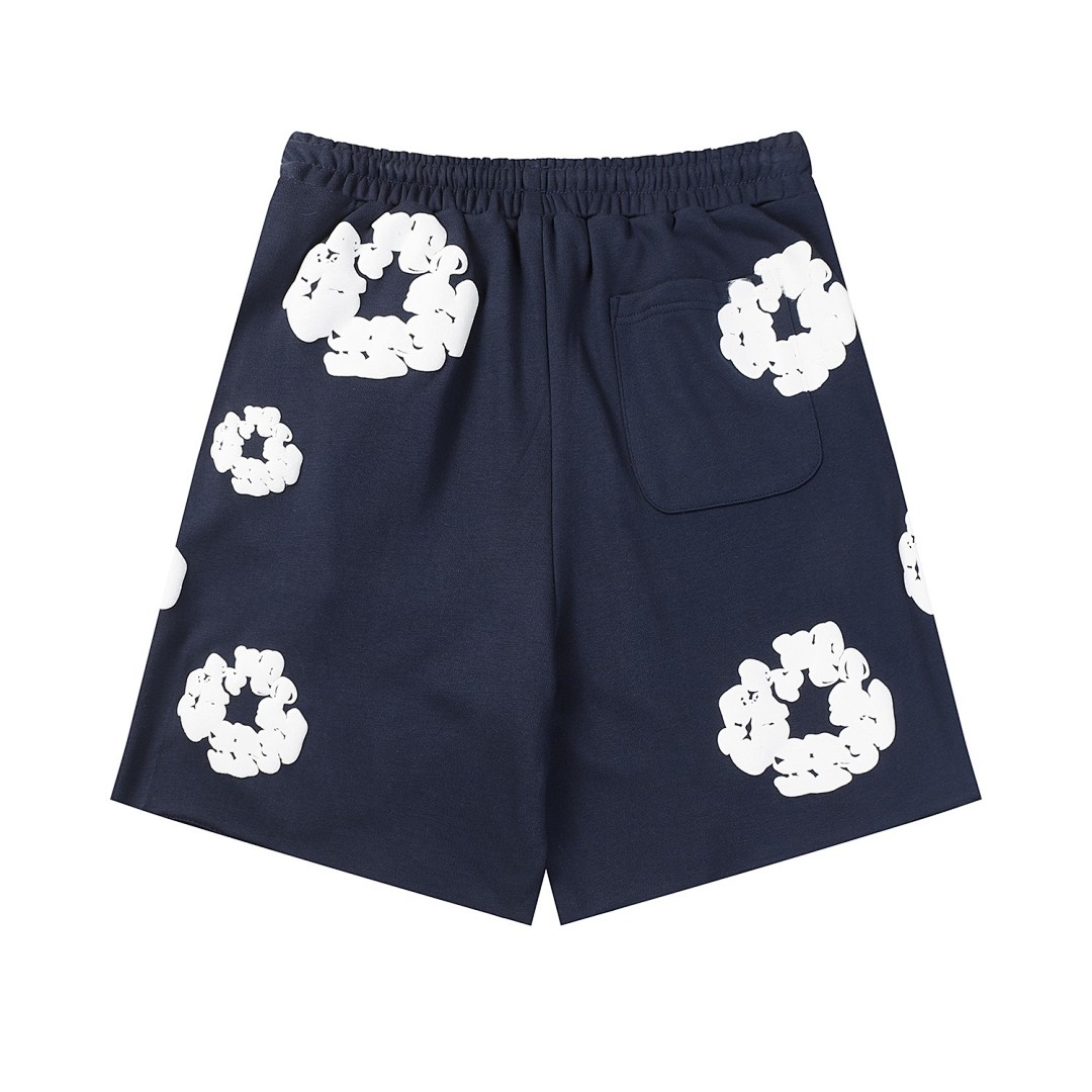 Unbranded 158 DENIM TEARS Cotton Floral High Fleece Short Black Grey Blue Green Purple Red Orange Pink White S-XL 8601# - Image 52