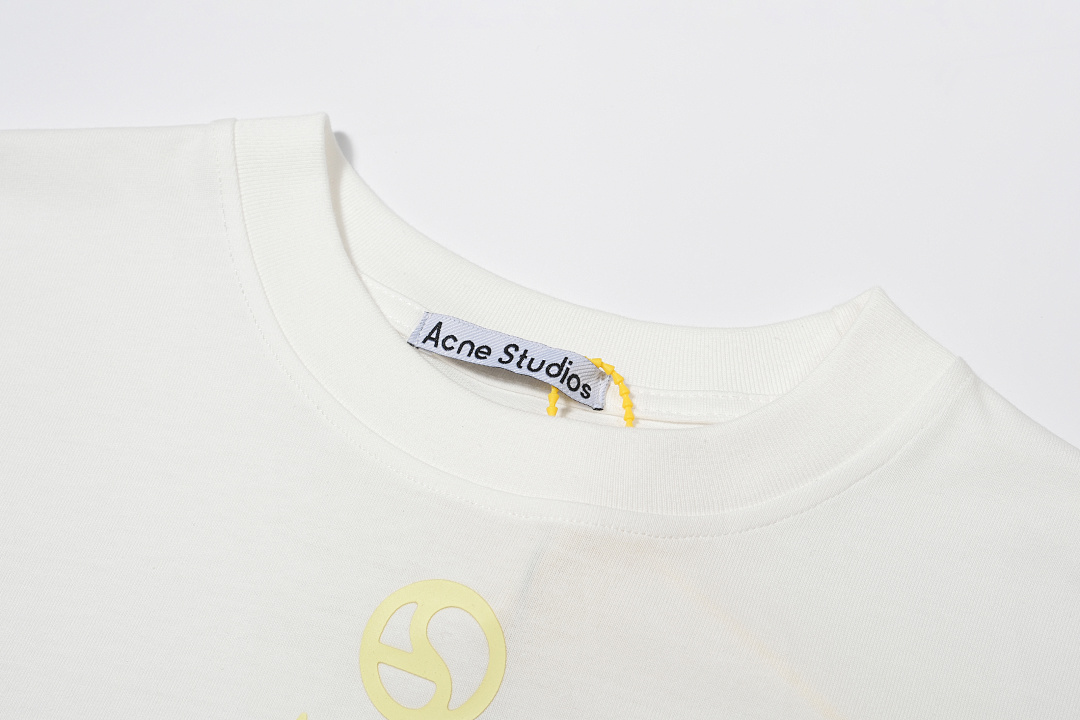 Acne Studios 118 AC Print Short Sleeve T Black White S-XL 8081# - Image 20