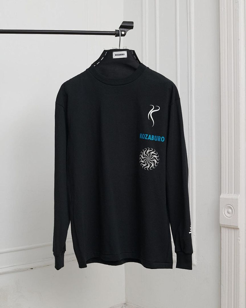 Off-White 108 Kozaburo Triple Wind Print Long Sleeve T Blue Light Black Off White S-XL 3231# - Image 32