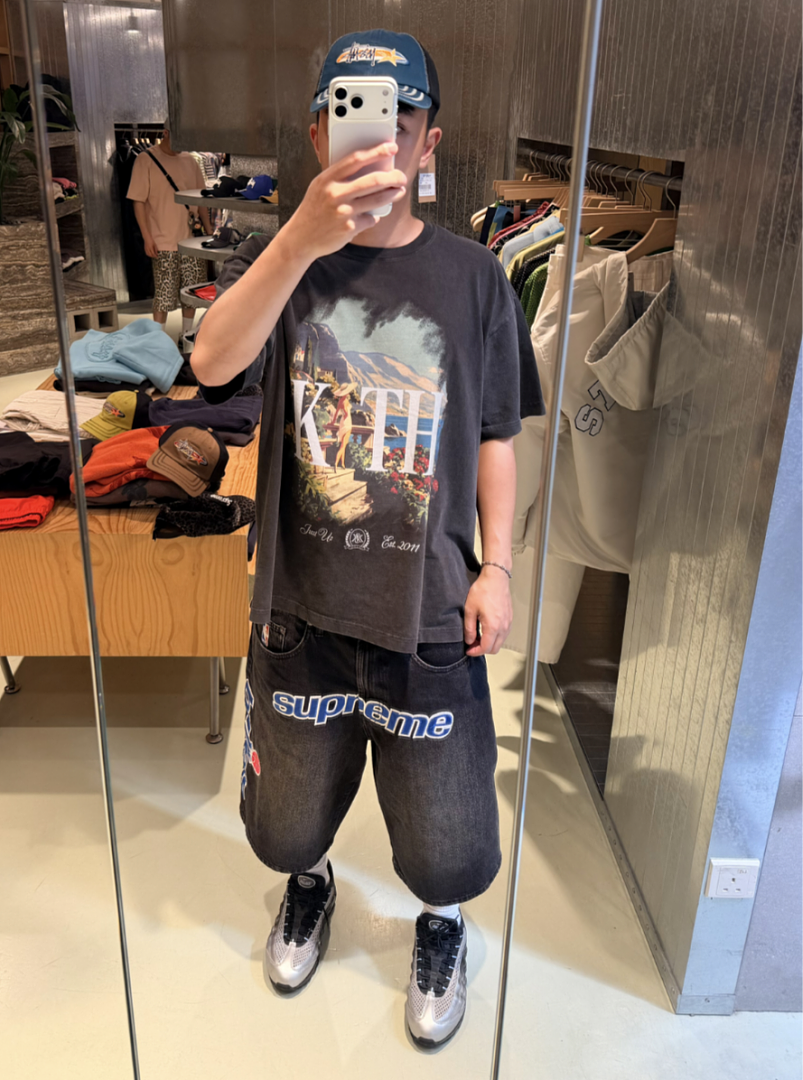 Supreme 358 Mitchell & Ness SS26 Bullets Baggy Denim Short - Image 45