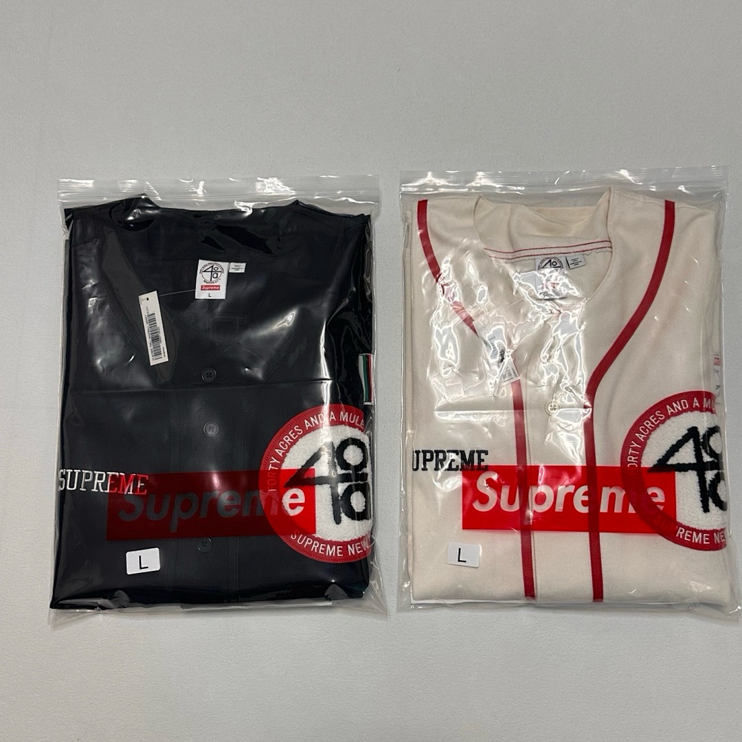 Off-White 268 SS25 40 Acres Twill Baseball Jersey LOGO Short Sleeve Black Off White S-XL - Image 12