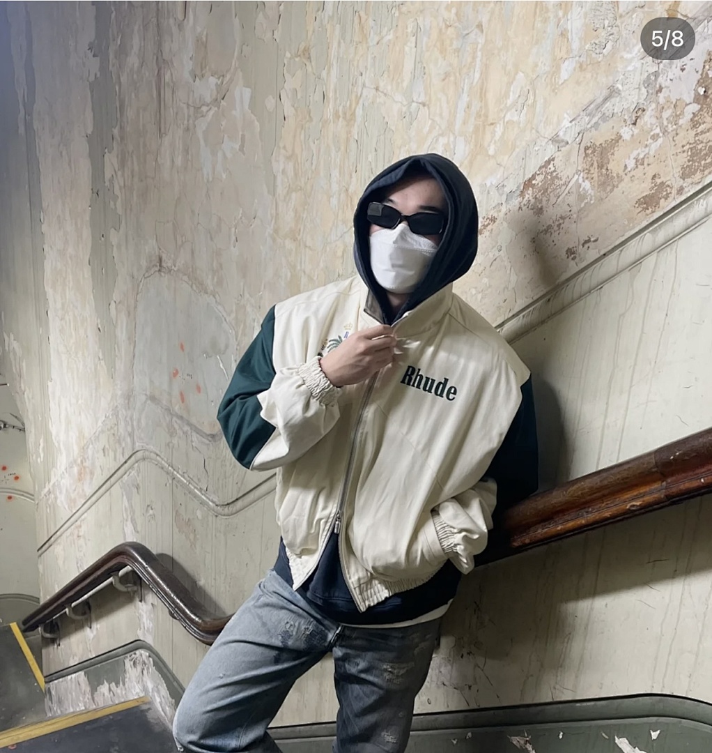 Unbranded 338 RHUDE Patchwork Logo Gum White Green S-XL H8035# - Image 21