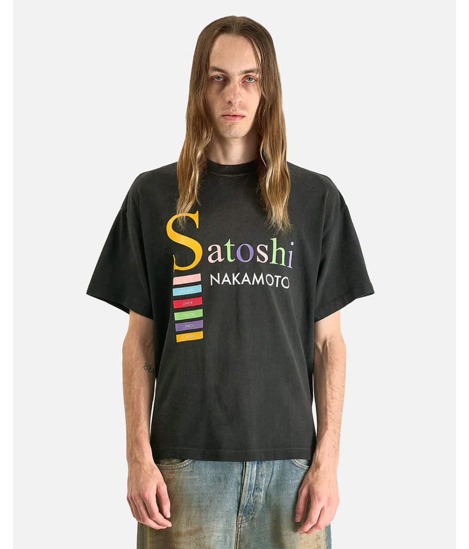 Unbranded 128 Satoshi Nakamoto Washed Short Sleeve T : Black S M L - Image 13
