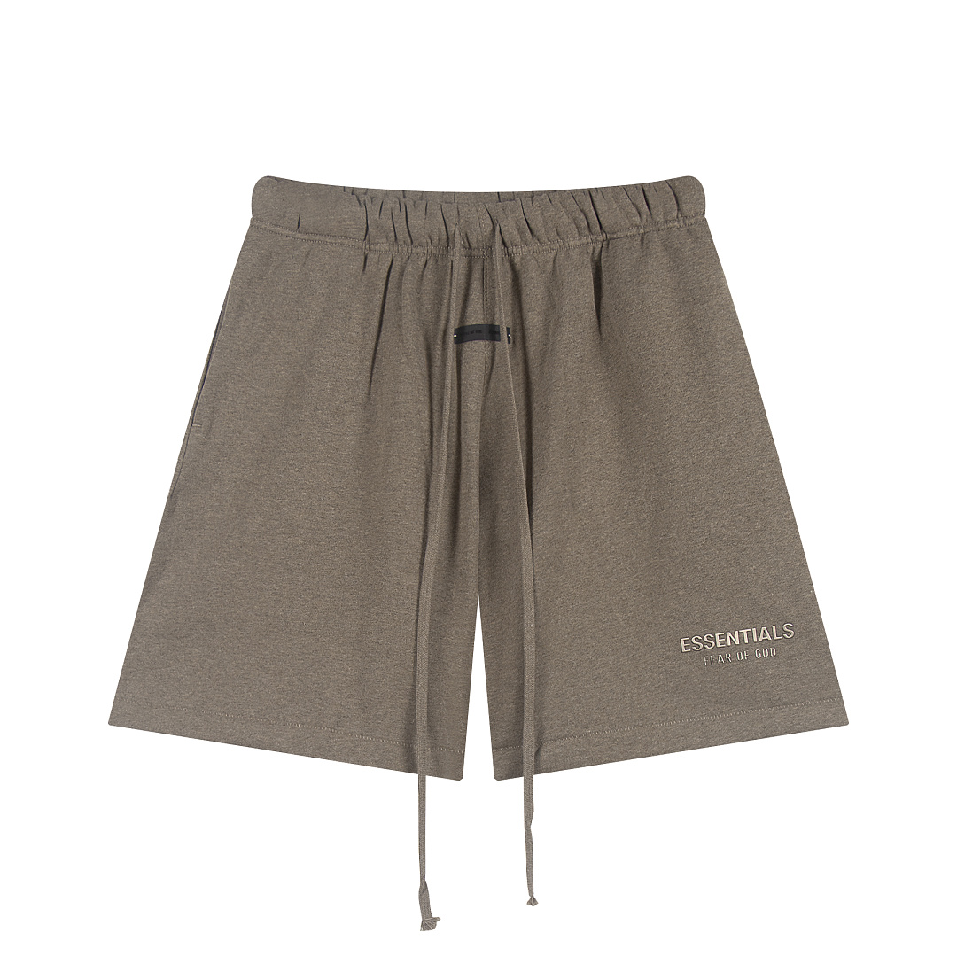 Essentials 148 Ess SS25 Classic Hoodie Label Print Short Silk Silver Gum Black Grey Brown Oatmeal XS-XL - Image 16