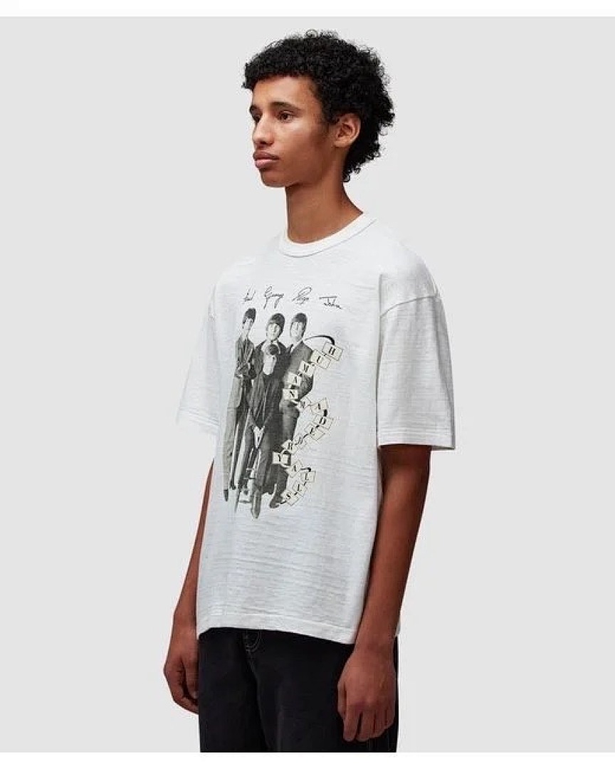 Human Made 118 Human Made Beatles T-Shirt Top Star Print Cotton Short Sleeve T : White S M L - Image 5