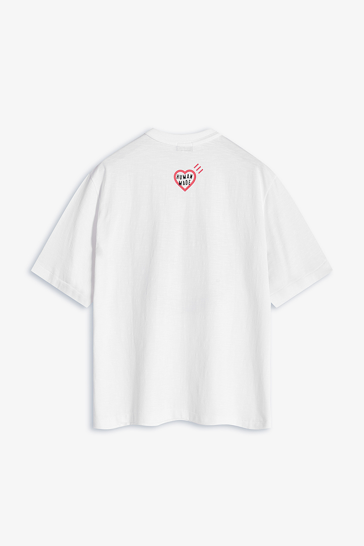 Human Made 118 Human Made X Mickey Mouse Club Tee Cream Classic Collab Limited Exclusive Khaki Print Cotton Short Sleeve T : White S M L - Image 4