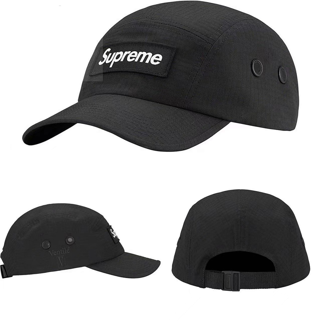 Supreme 118 Sup 23SS Ventile Camp Cap Collab Water Cotton (Black) - Image 2