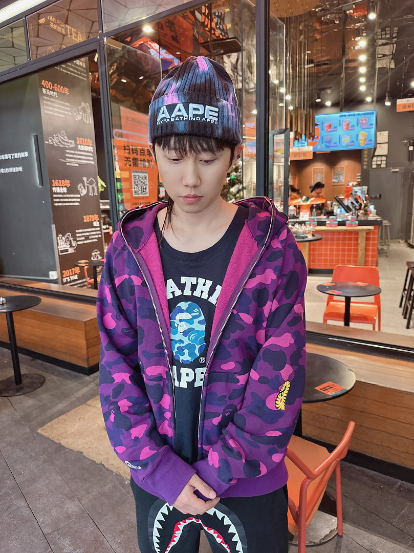Bape 438 : Green Camo Red Yellow Purple Pink Blue Grey White Black S-XL - Image 120