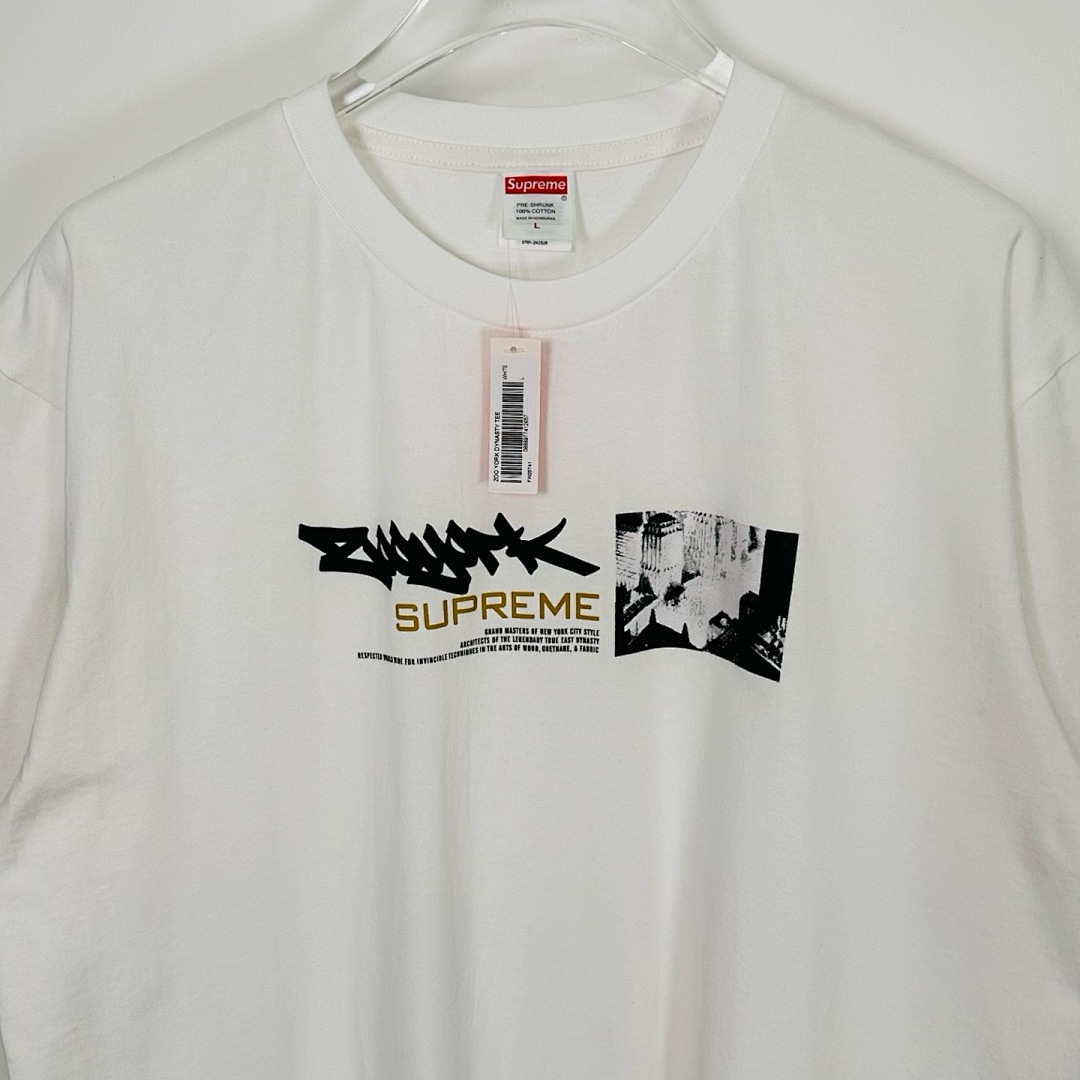 Supreme 128 SUP X ZOO YORK DYNASTY TEE Print Short Sleeve T Black White S-XL - Image 15