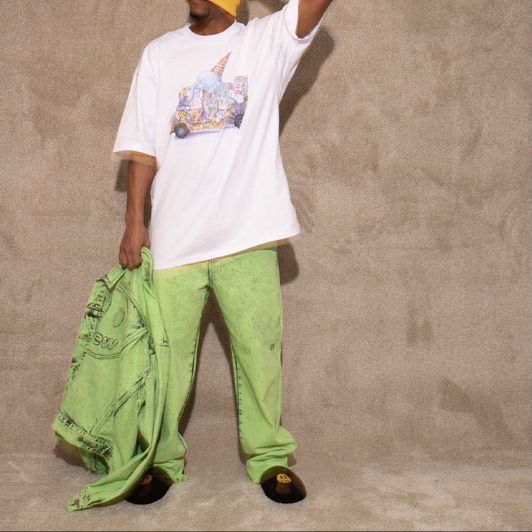 Drew House 108 DREW HOUSE ICE CREAM TRUCK TEE Color Snow Print Collar Short Sleeve T White S M L - Image 7