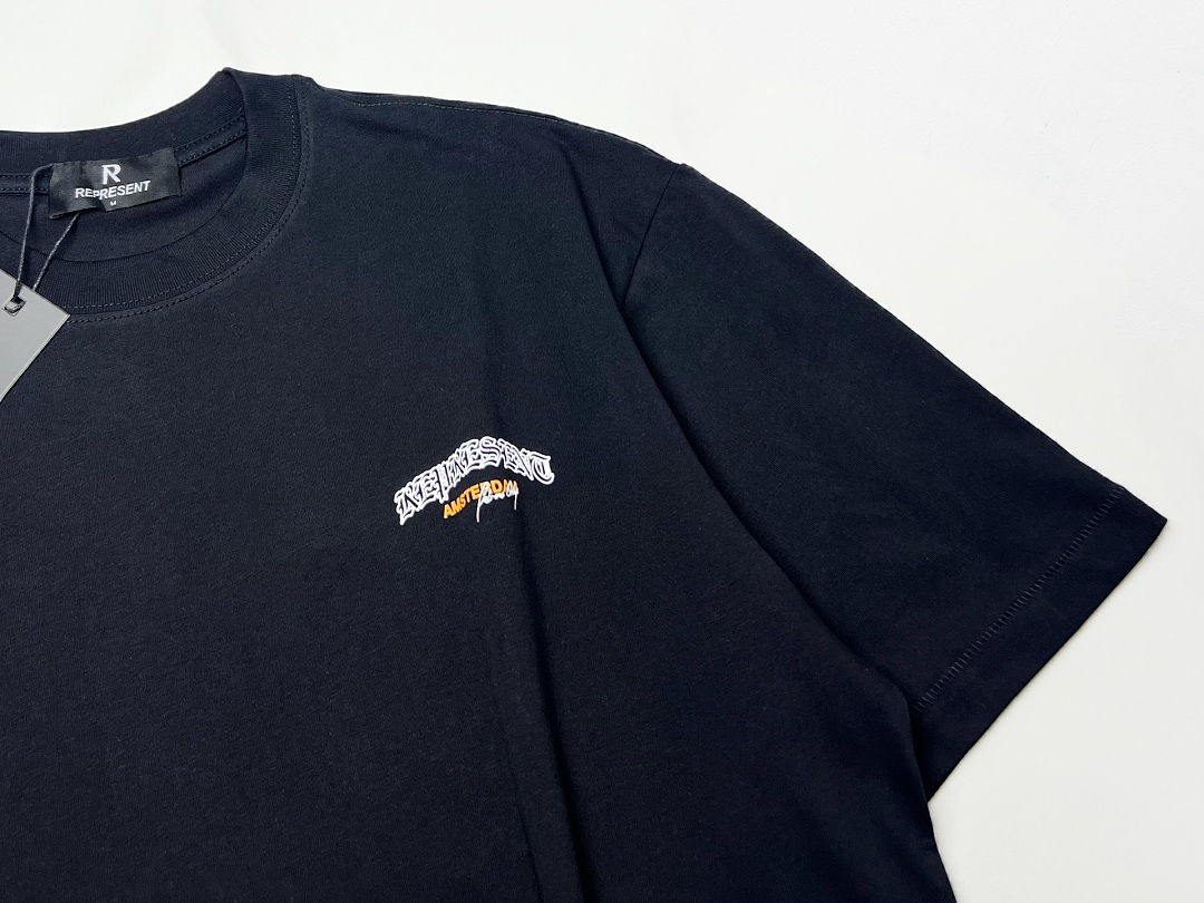 Represent 128 REPRESENT Print Short Sleeve T : S M-L XL (Black) - Image 7