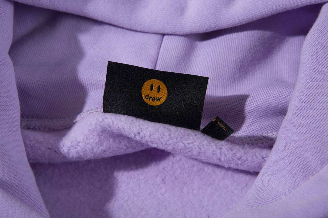 Drew House 228 DREW HOUSE SSENSE Exclusive Painted Mascot Hoodie Collab Limited Embroidered Velvet Black Purple S M L - Image 12