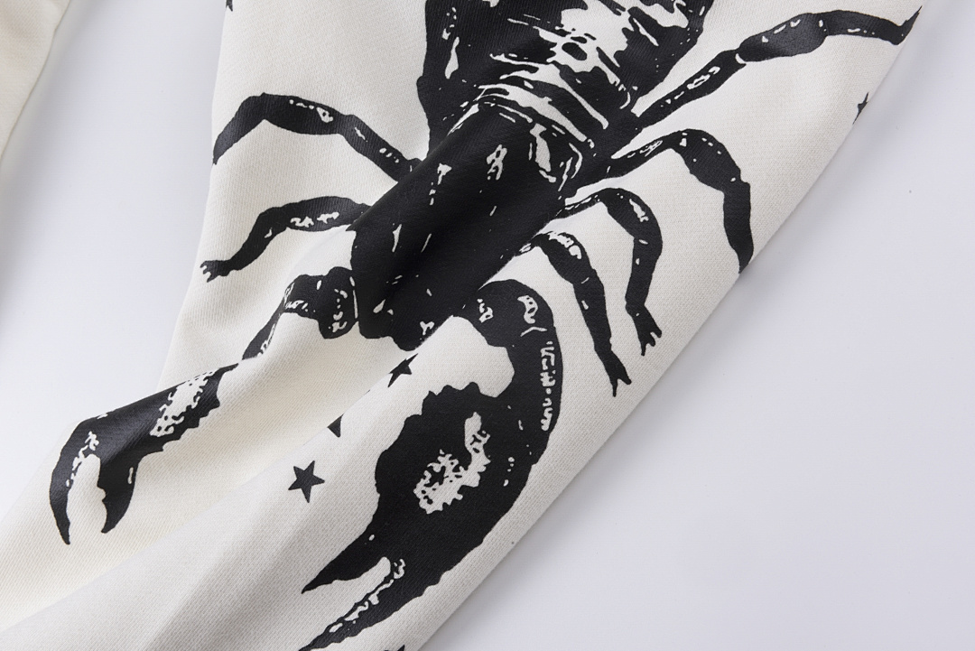 Sp5der 248 Sp5Der 555 Print Mens Womens Wide Ins Long White S-XL - Image 7