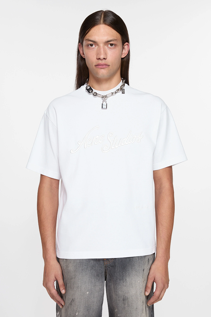 Acne Studios 128 AC LOGO Floral Short Sleeve T Pink White Grey Blue S-XL 8065# - Image 55