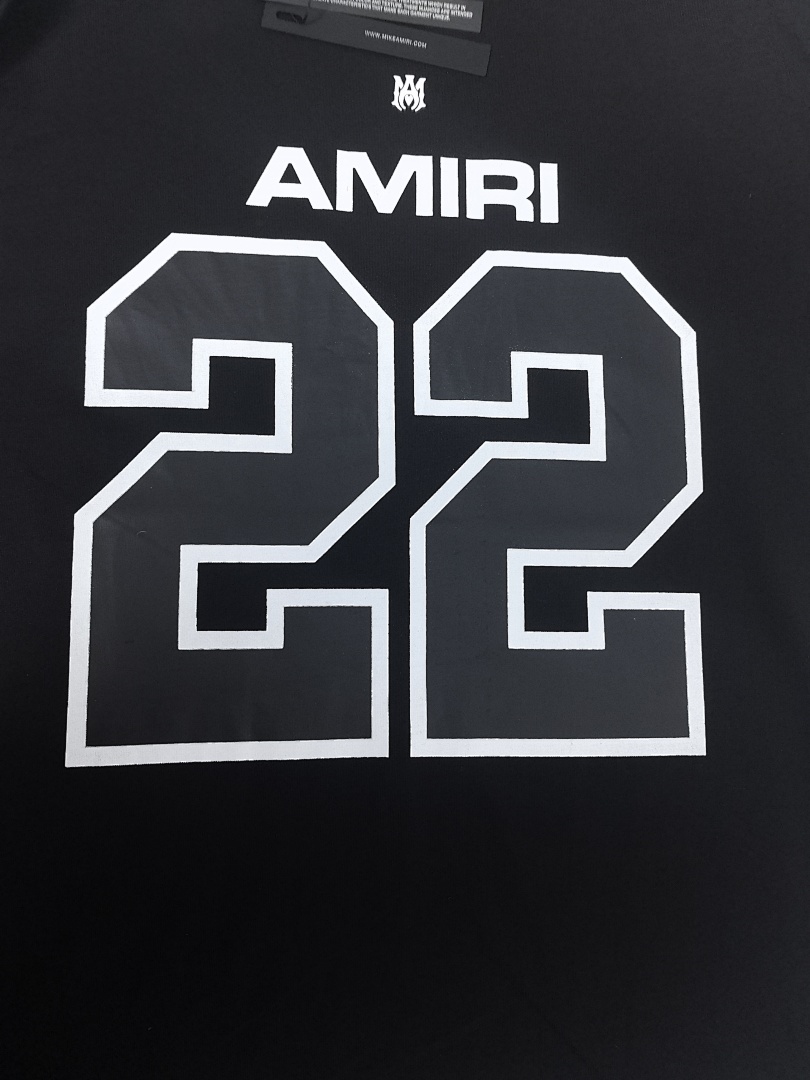 AMIRI 118 Wide Version Model Short Sleeve T Logo 22 Limited Exclusive Print High Wind Black White S M L XL 9909# - Image 34