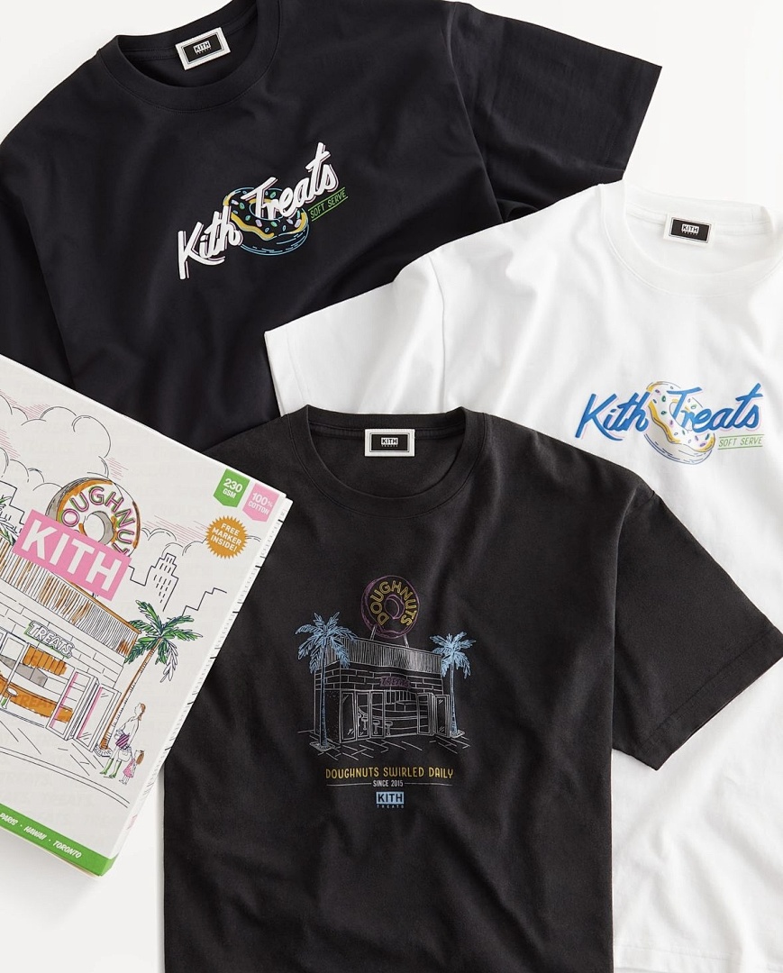 Adidas 138 KITH TREATS II Tee Limited Exclusive Print Wide Short Sleeve : Black White S M L - Image 21