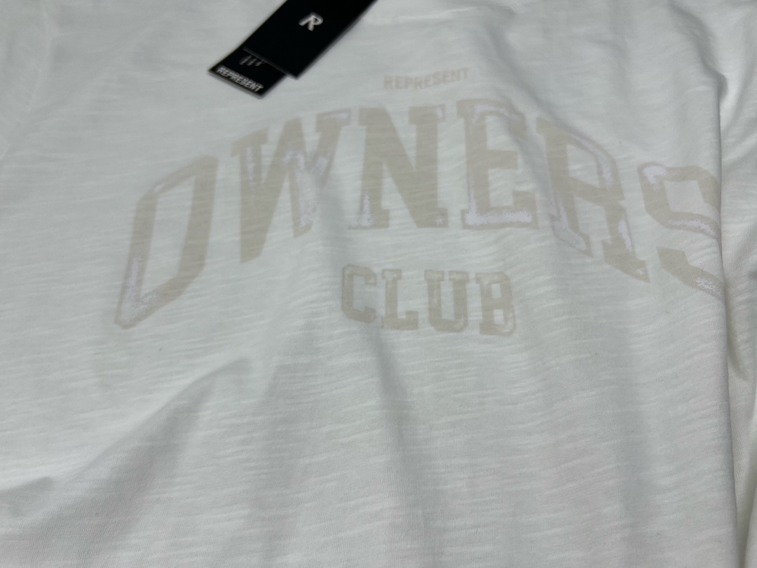 Off-White 128 REPRESENT New High Mens Womens Top Wide Short Sleeve T : S M L XL Washed Blue Off (White) - Image 19