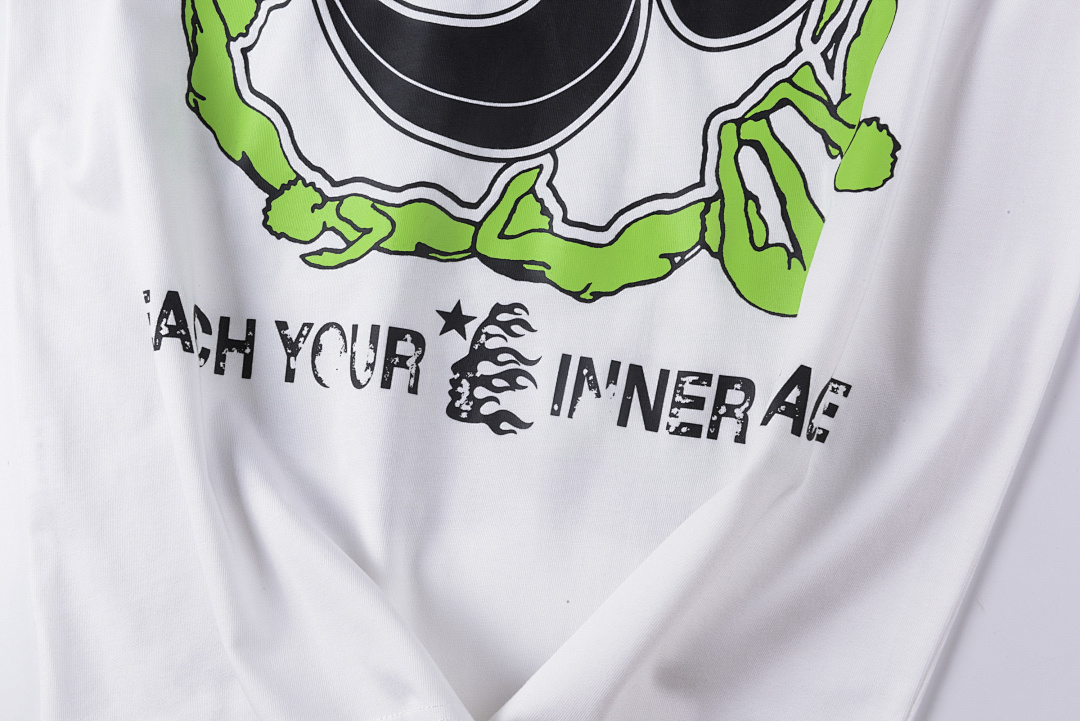 Hellstar 148 Hellstar Studios Yoga Tee Big Logo Ins High Short T White S-XL - Image 13