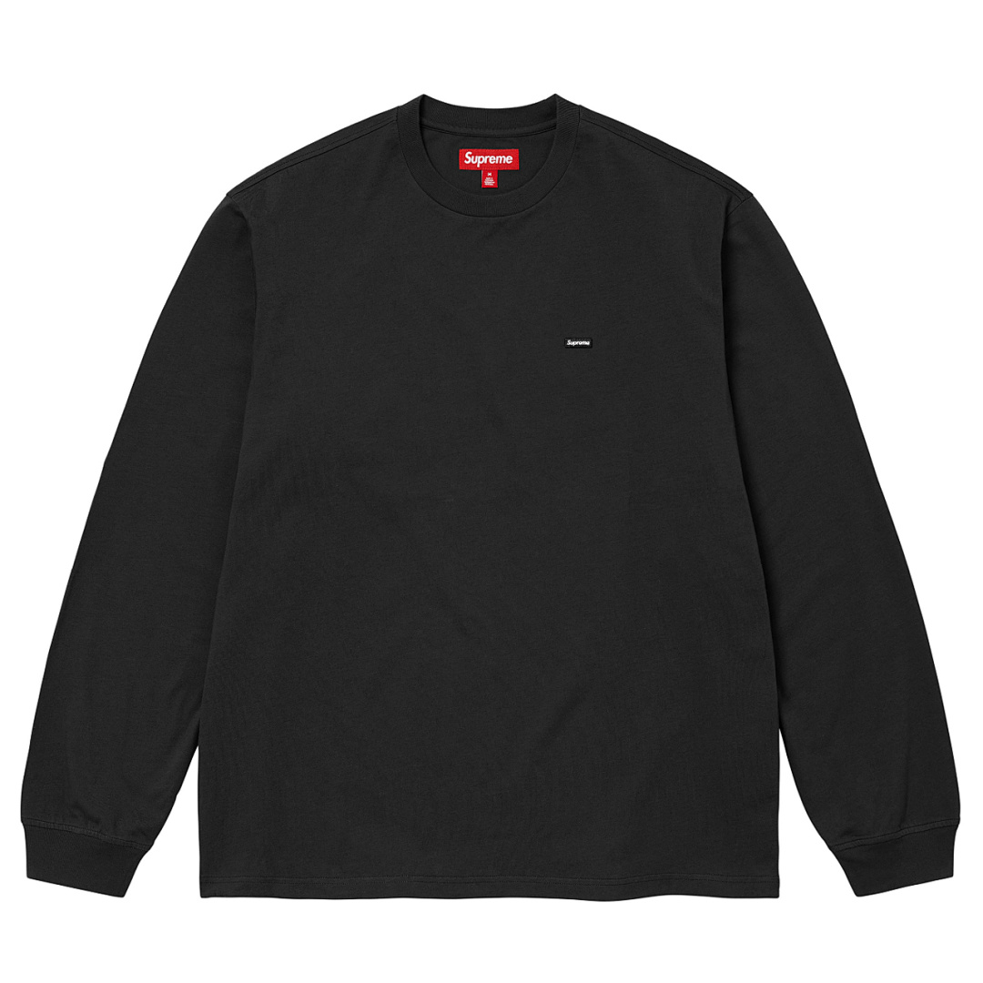 Supreme 198 SMALL BOX Long Sleeve T Black White S M L