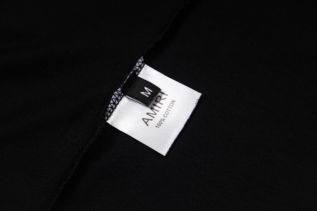 AMIRI 118 26Ss New Logo Print Short Sleeve T Black White S M L XL 9925# - Image 11