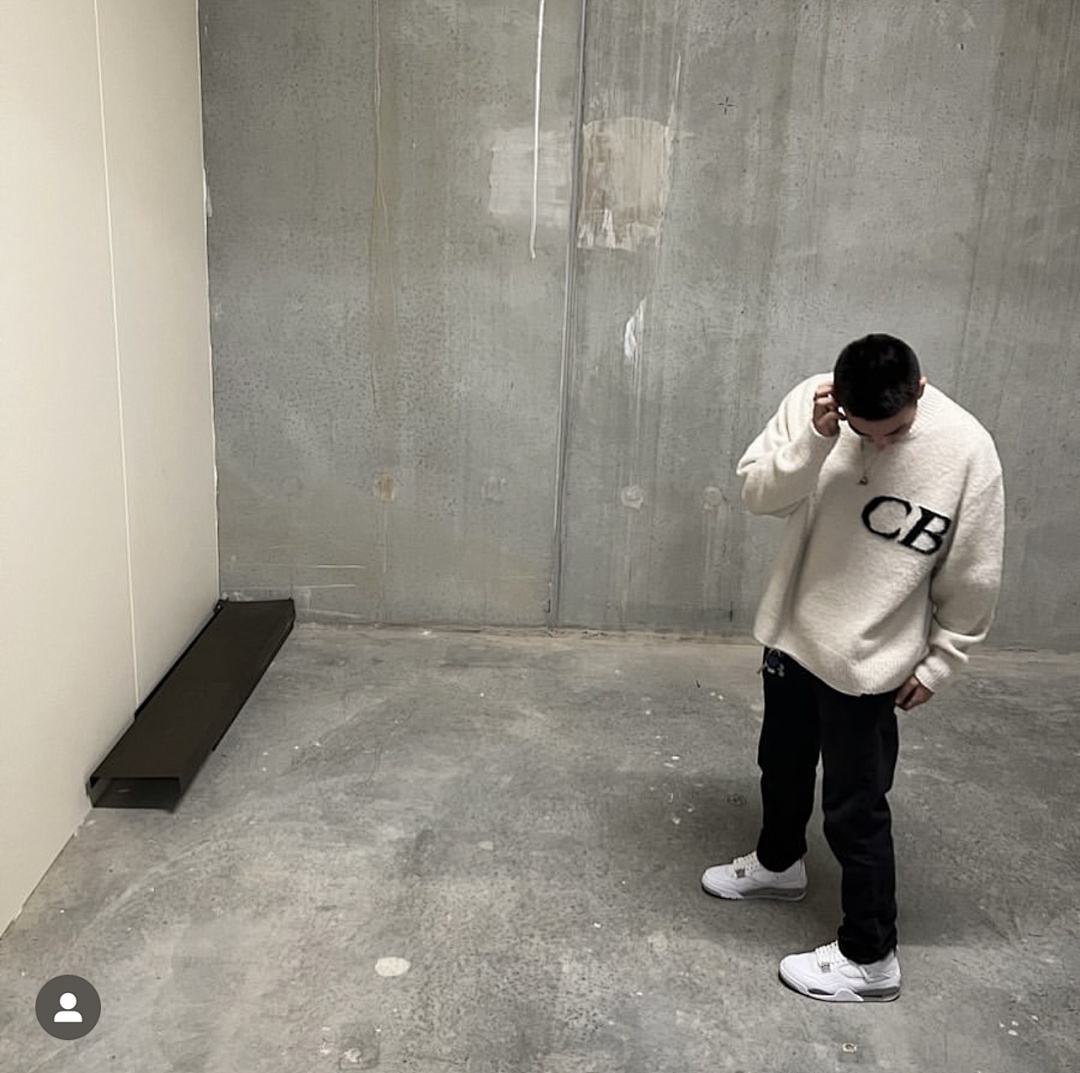 On Running 198 Cole Buxton Small Logo Floral Wide Collar Fleece Black Off White Grey Blue Ink Green S-XL M985# - Image 108