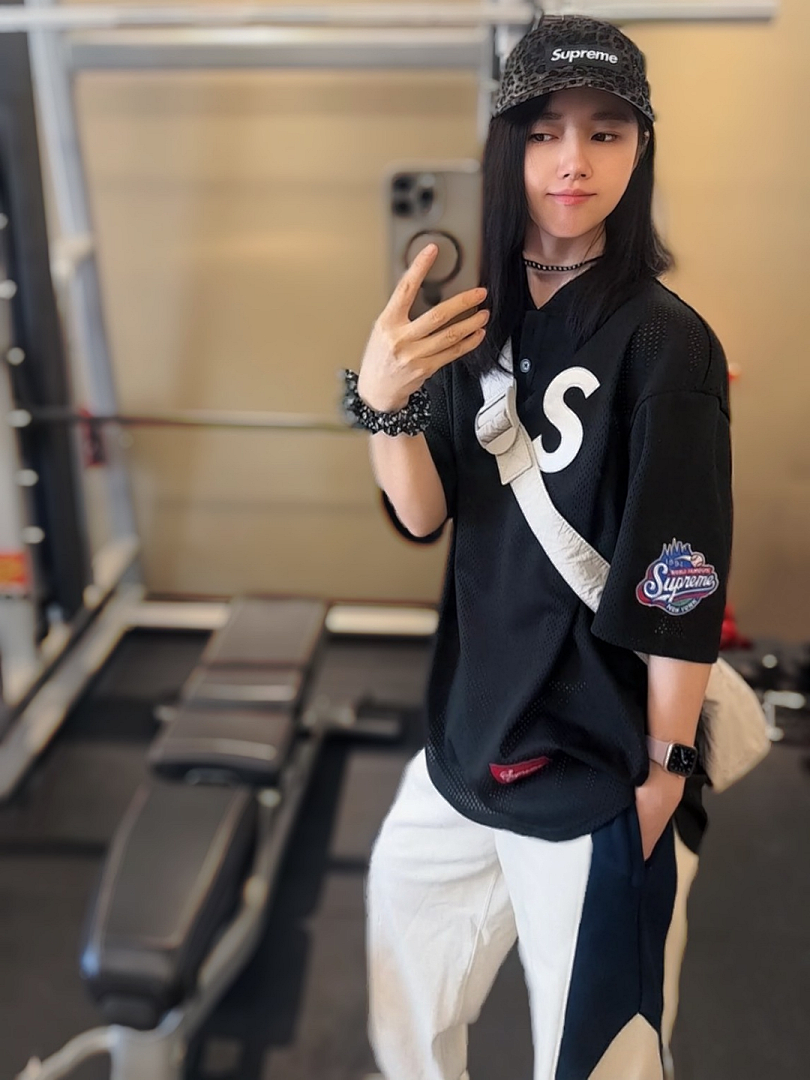 Bape 198 SS25 S LOGO BASEBALL HENLEY TEE Collar T (Black White Blue Pink Green Camo) - Image 46