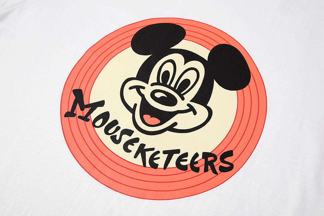 Human Made 118 Human Made X Mickey Mouse Club Tee Cream Classic Collab Limited Exclusive Khaki Print Cotton Short Sleeve T : White S M L - Image 8