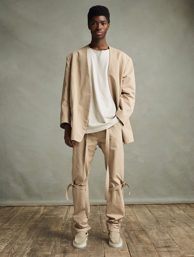Essentials ON SALE128 FEAR OF GOD Bondage Pant Strap Lace Buckle Camel Khaki Black S-XL 6039# - Image 18