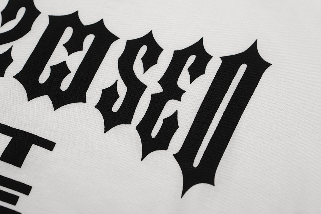 Unbranded 118 032C ''CRUX'' OVERSIZED BOX-CUT Print Short Sleeve T White S-XL 8010# - Image 10