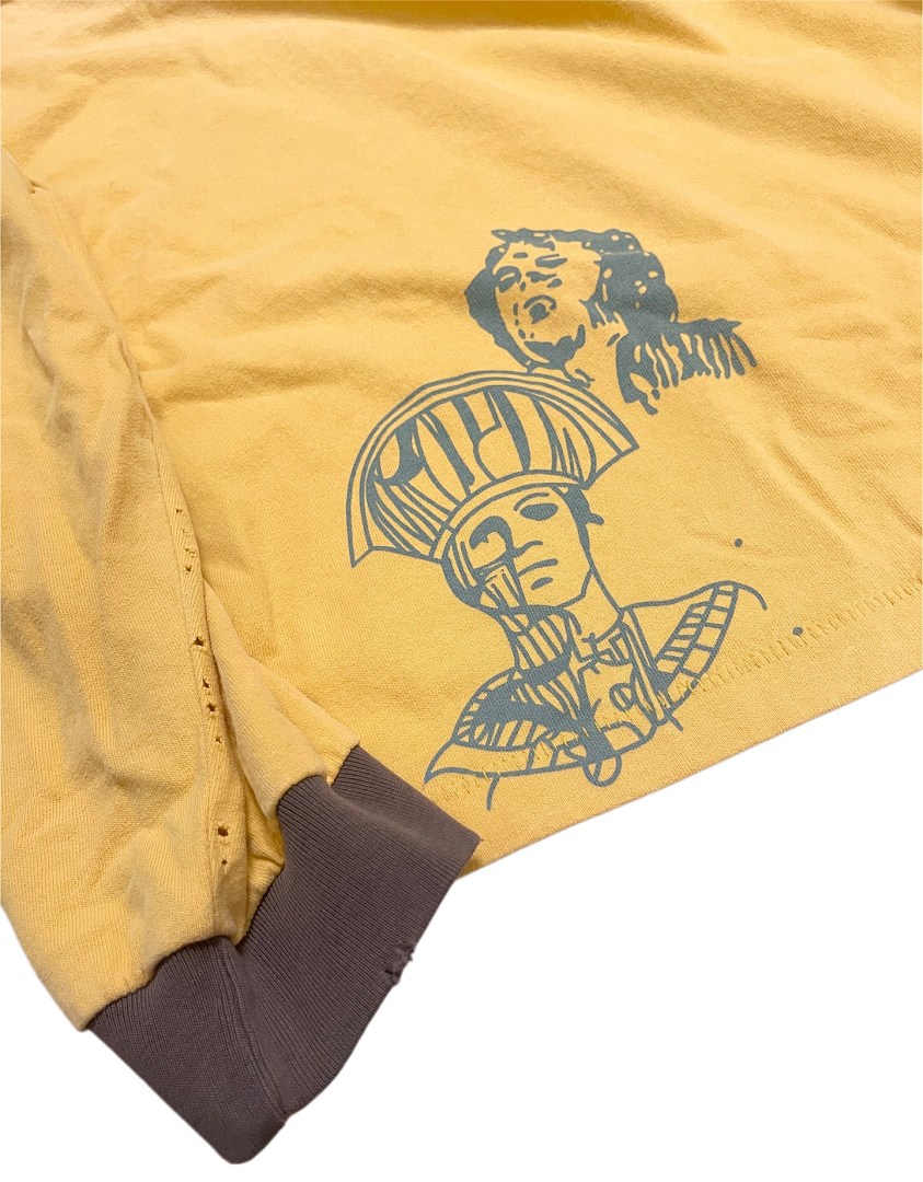 Unbranded 138 Paly Hollywood × Rolling Stones《Beggars Banquet》 Collab Long Sleeve T : Yellow S M L - Image 10